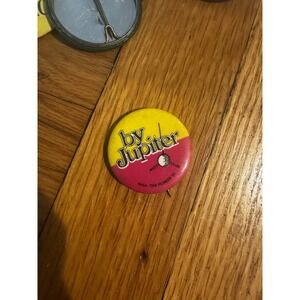 Vintage Pinback Button  By‎ JUPITER NASA / TRW PIONEER 10 Cosmos Space Special